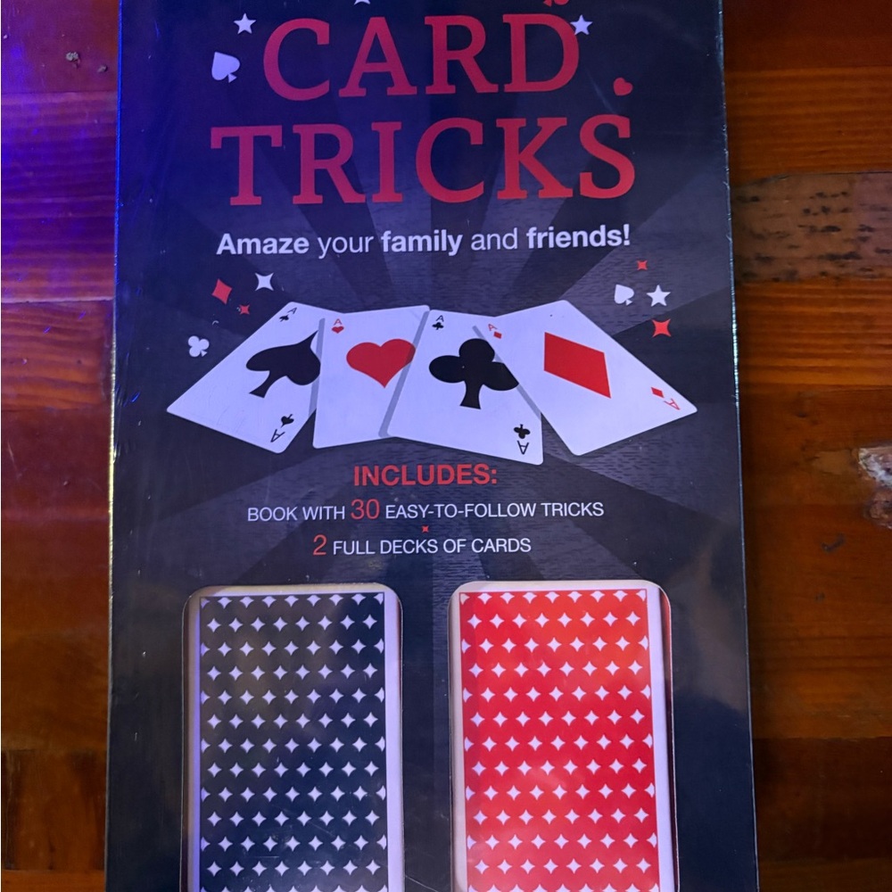 Card Tricks Set with Book and Decks